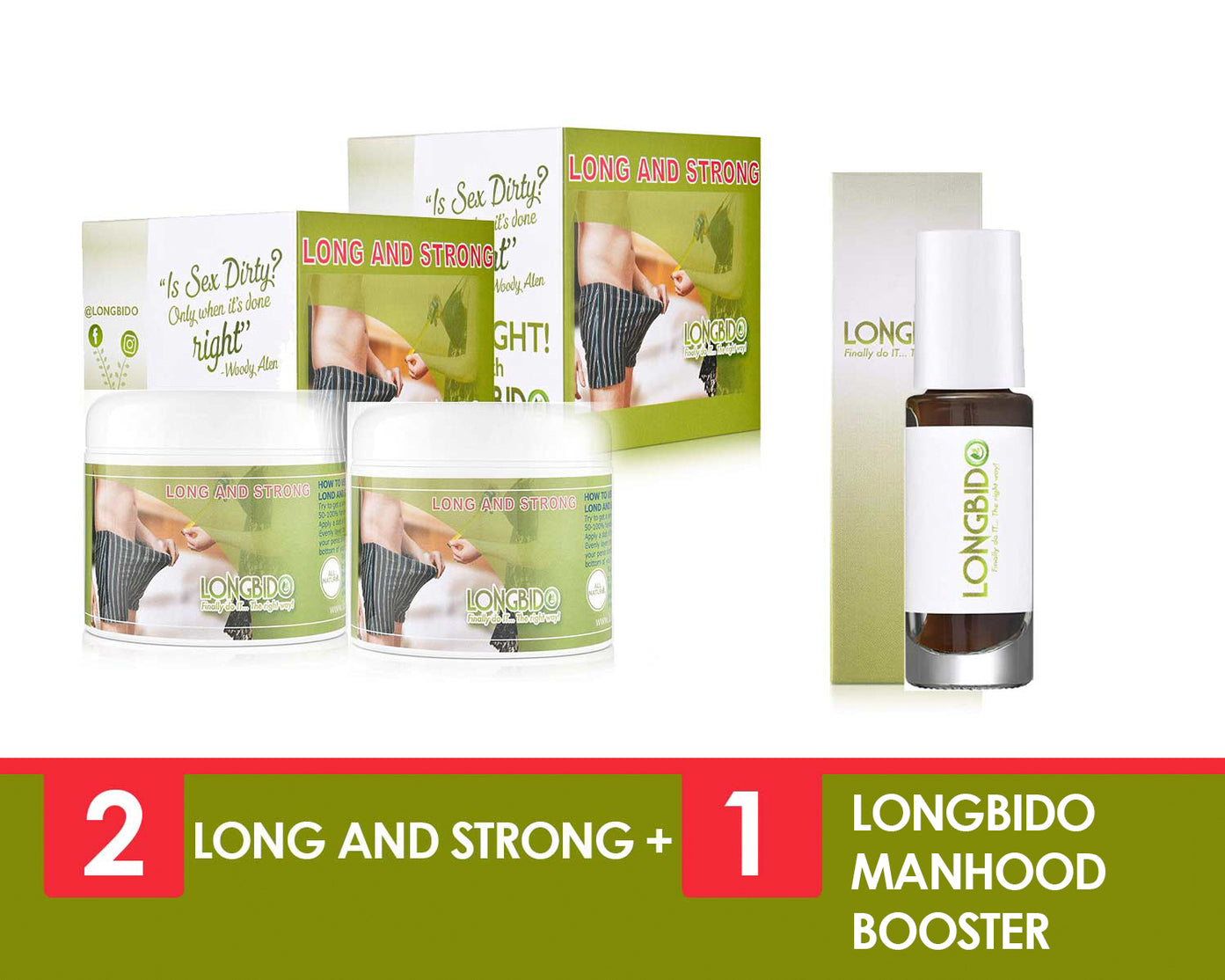 ❝ If you have premature ejaculation and ED problem. Just get Longbido… Thank me later ❞ Kevin